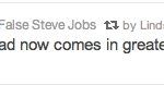fake steve jobs retweet